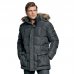 Куртка рабочая зимняя ANS LONG PARKA  черная с мехом