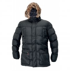Куртка рабочая зимняя ANS LONG PARKA  черная с мехом