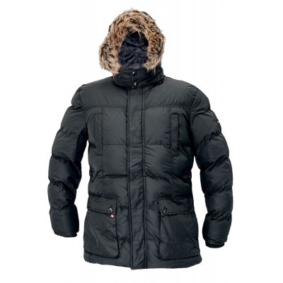Куртка рабочая зимняя ANS LONG PARKA  черная с мехом