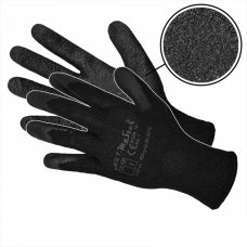 Перчатки рабочие Artmaster "RWGRIP Black" Польша с латексным покрытием