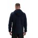 Флисовая толстовка мужская Комфорт темно-синяя на длинной молнии 