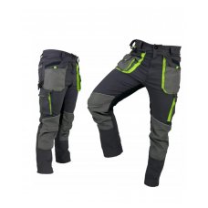 Брюки рабочие "CLASSIC STRETCH SLIM" Польша серый с салатовым Брюки рабочие "CLASSIC STRETCH SLIM" Польша серый с салатовым