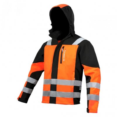 Куртка рабочая "Classic-VIS Orange" Artmaster ткань Softshell оранжевая с черным