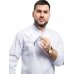 Костюм повара мужской CulinaryPro китель на молнии и брюки, черно-белый