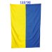 Флаг Украины сшивной размер 135*90, с карманом под держатель