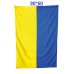 Флаг Украины сшивной размер 90*60, с карманом под держатель