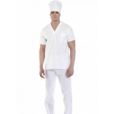 Костюм пекаря WhiteSupreme с брюками, белая бязь 100% хлопок