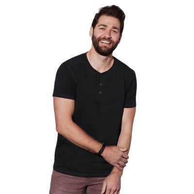 Футболка мужская Stedman  SHAWN HENLEY T-SHIRT, цвета в ассортименте