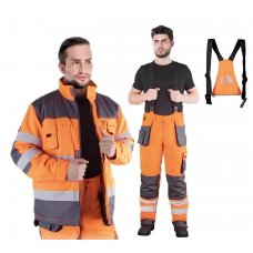 Костюм сигнальный зимний FORMEN LH-FMNWX-JB PSB, оранжевый с серым Костюм сигнальный зимний FORMEN LH-FMNWX-JB PSB, оранжевый с серым
