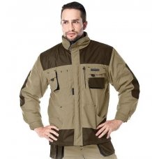 Куртка рабочая утепленная FORMEN LH-FMNW-J BE3, цвет бежевый с коричневым