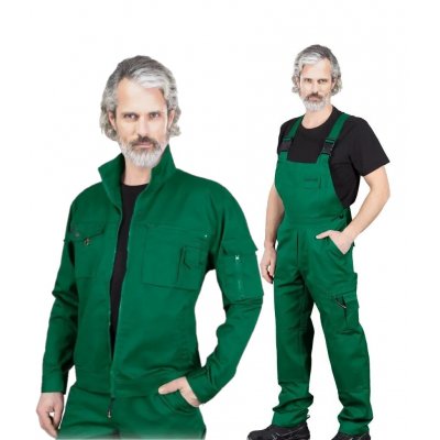 Костюм рабочий мужской с полукомбинезоном Leber&Hollman LH-Z, цвет зеленый