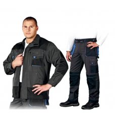 Костюм рабочий мужской FORMEN LH-FMN-JT SBN, цвет темно-серый с черным Костюм рабочий мужской FORMEN LH-FMN-JT SBN, цвет темно-серый с черным