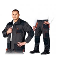 Костюм рабочий мужской FORMEN LH-FMN-JT SBP, цвет темно-серый с черным/оранжевым Костюм рабочий мужской FORMEN LH-FMN-JT SBP, цвет темно-серый с черным/оранжевым