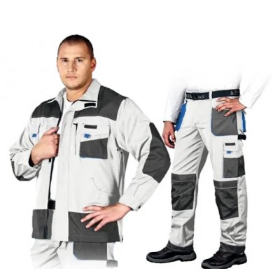 Костюм рабочий мужской FORMEN LH-FMN-JT WSN, цвет белый с серым
