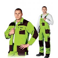 Костюм рабочий Lebber&Hollman FORMEN LH-FMN-JB LBR, цвет салатовый с коричневым