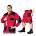 Костюм рабочий FORMEN LH-FMN-JTS CBS с шортами, цвет красный с черным