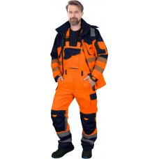 Костюм утепленный сигнальный с полукомбинезоном (оранжевый с темно-синим) Костюм утепленный сигнальный с полукомбинезоном (оранжевый с темно-синим)