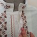 Рубашка для официанта с вышивкой, ткань лен
