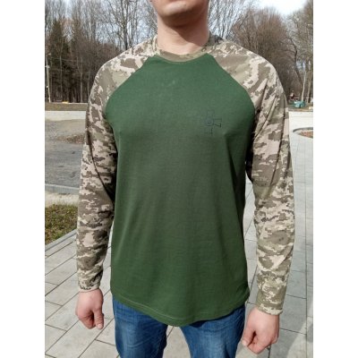 Лонгслив для военных (цвет хаки/пиксель)